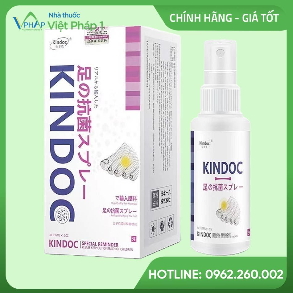 Hộp và lọ xịt Kindoc