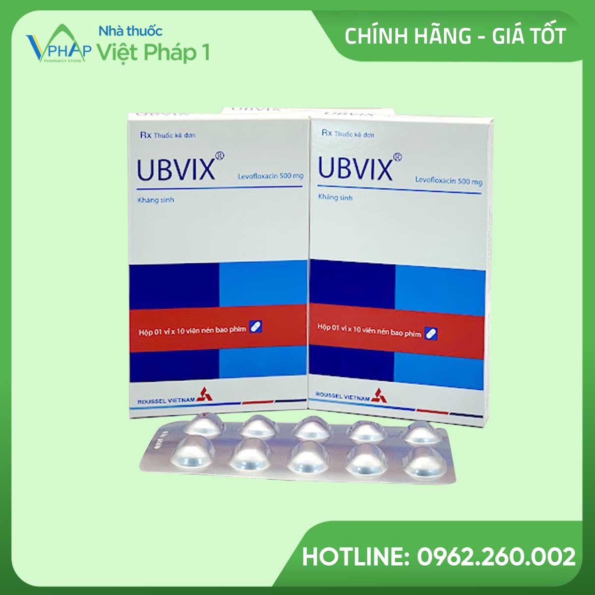 Thuốc Ubvix 500mg