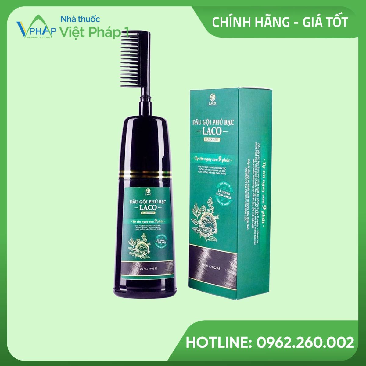 Dầu gội phủ bạc Laco