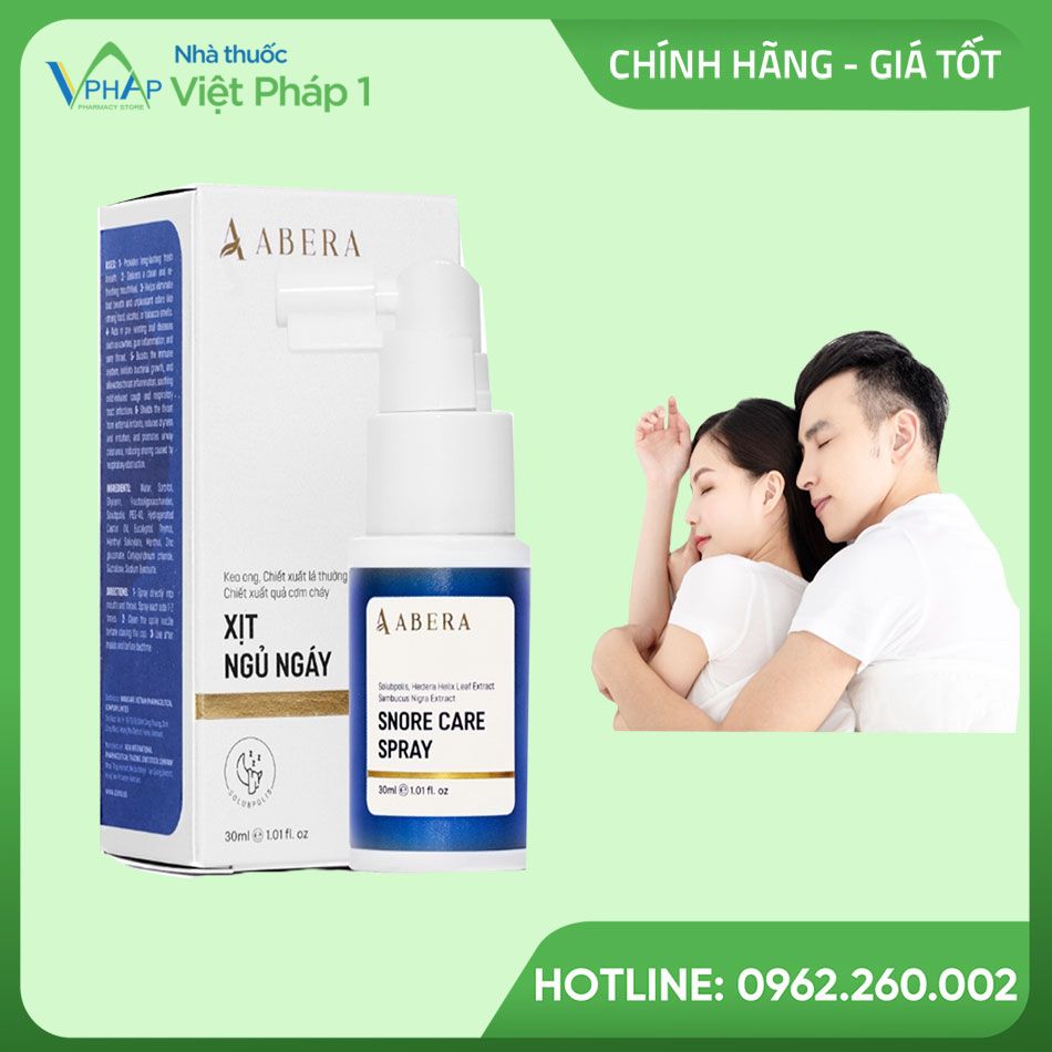 Đối tượng sử dụng xịt ngủ ngáy Abera