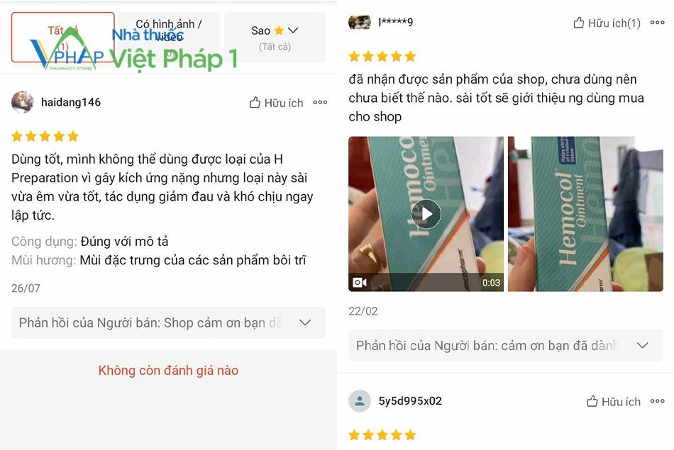 Review từ người dùng