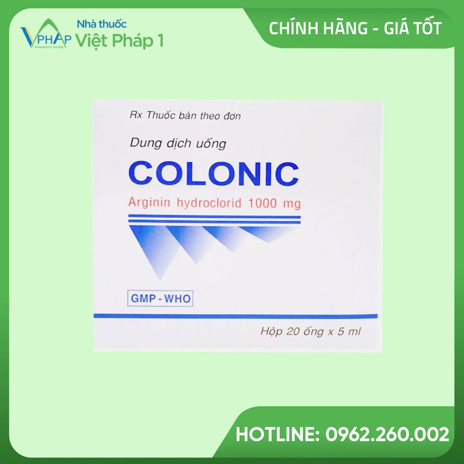 Hình ảnh của hộp thuốc Colonic 1000mg