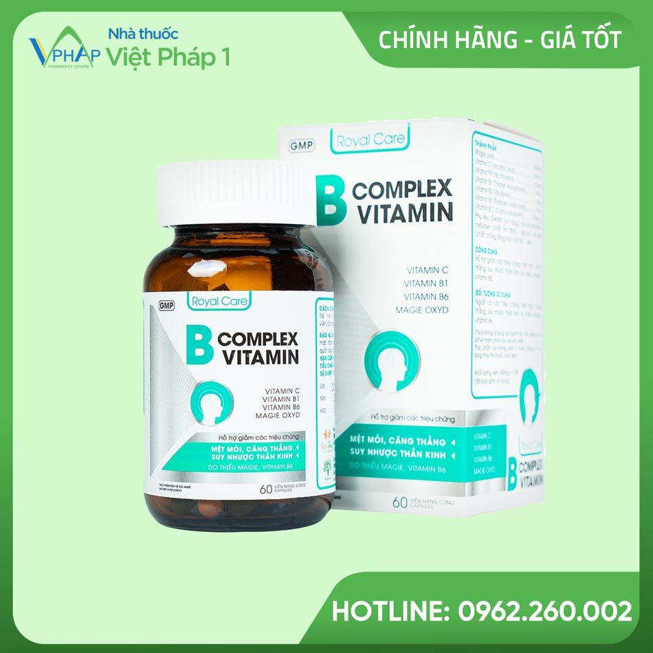 Hình ảnh của hộp và lọ sản phẩm B Complex Vitamin