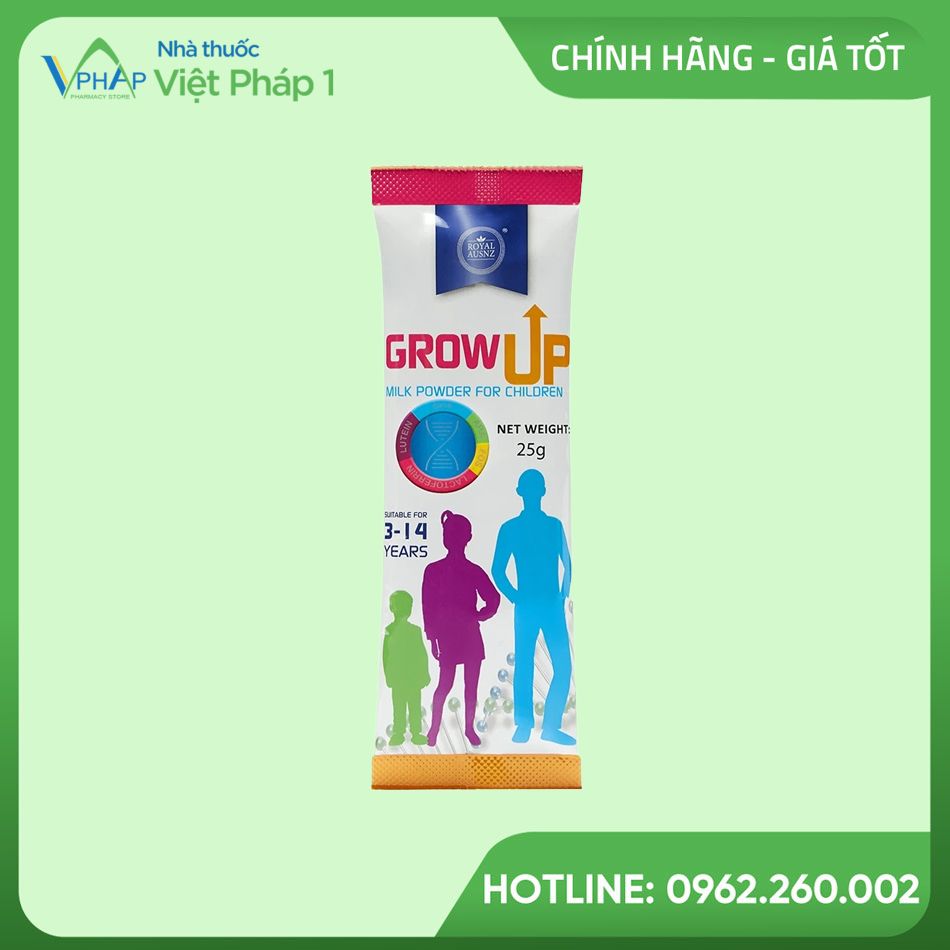 Hình ảnh túi sữa Grow Up