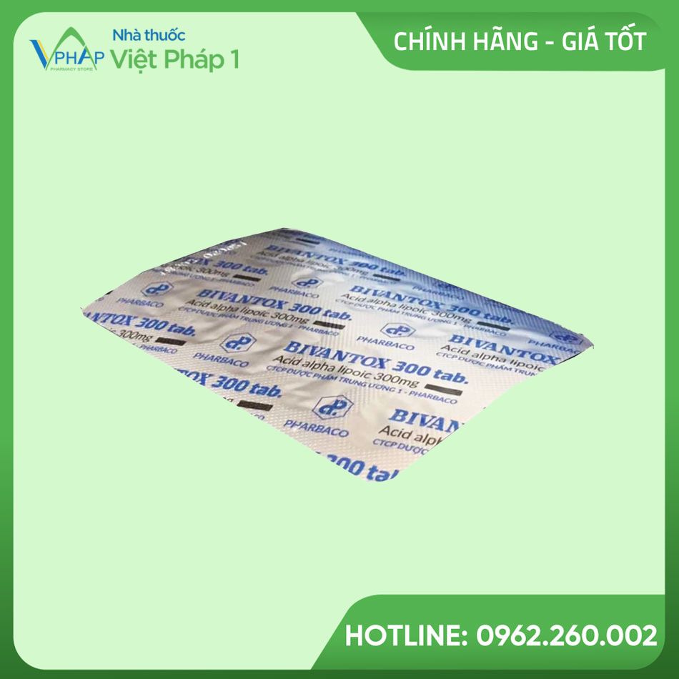 Hình ảnh vỉ thuốc Bivantox 300 