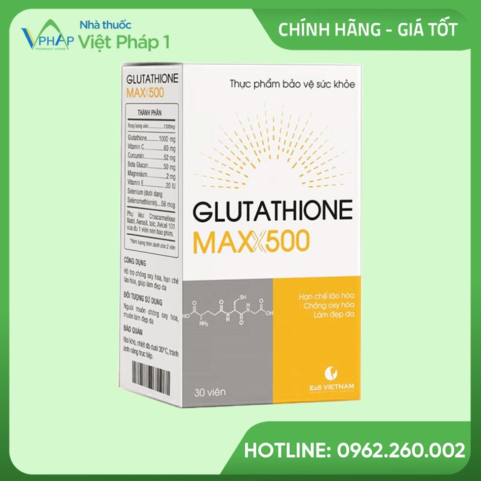 Hộp Glutathione Maxx 500