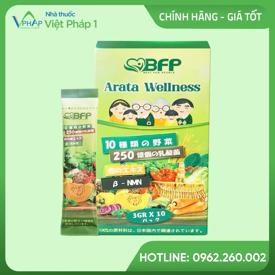 Hộp và gói Arata Wellness