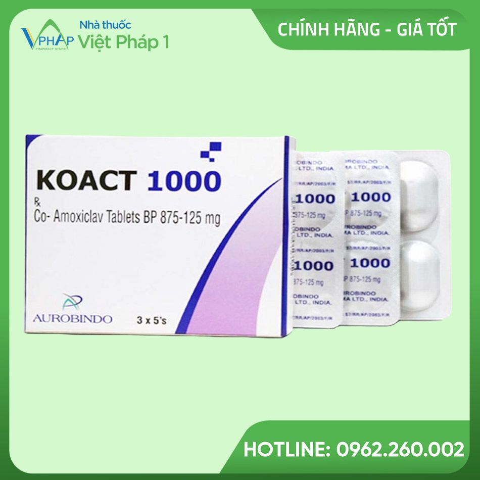 Hộp và vỉ thuốc Koact 1000