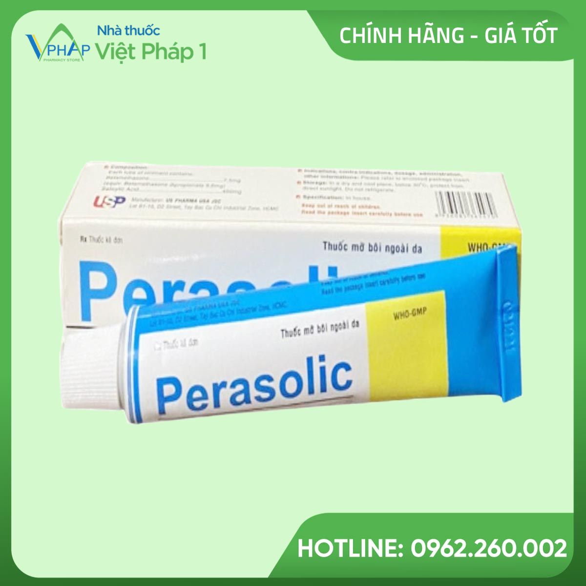 Perasolic là thuốc kê đơn bôi ngoài da