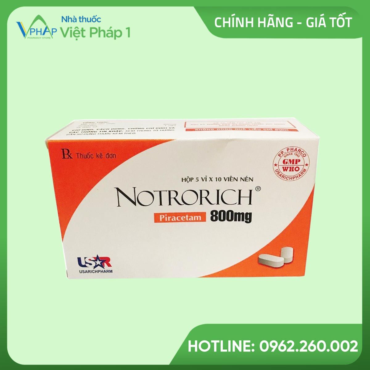 Thuốc Notrorich là thuốc kê đơn, sử dụng khi có chỉ định của bác sĩ 