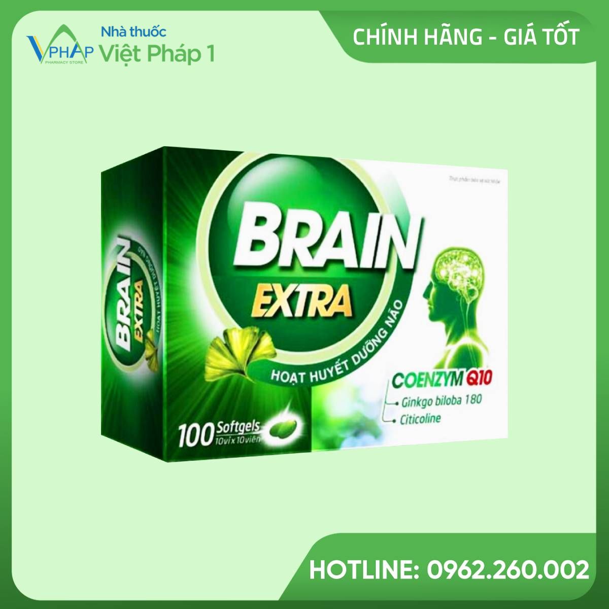 Brain Extra mang lại nhiều công dụng cho sức khỏe não bộ