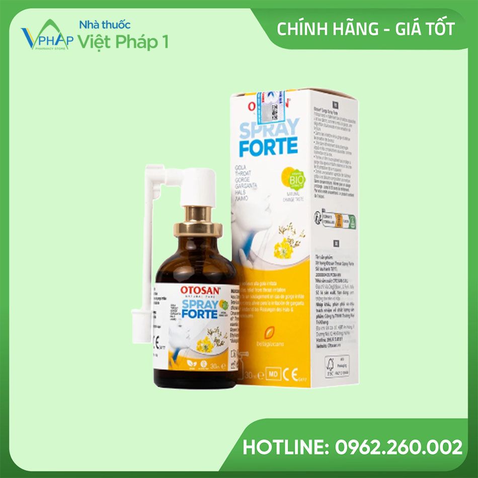 Hình ảnh xịt họng Otosan Spray Forte