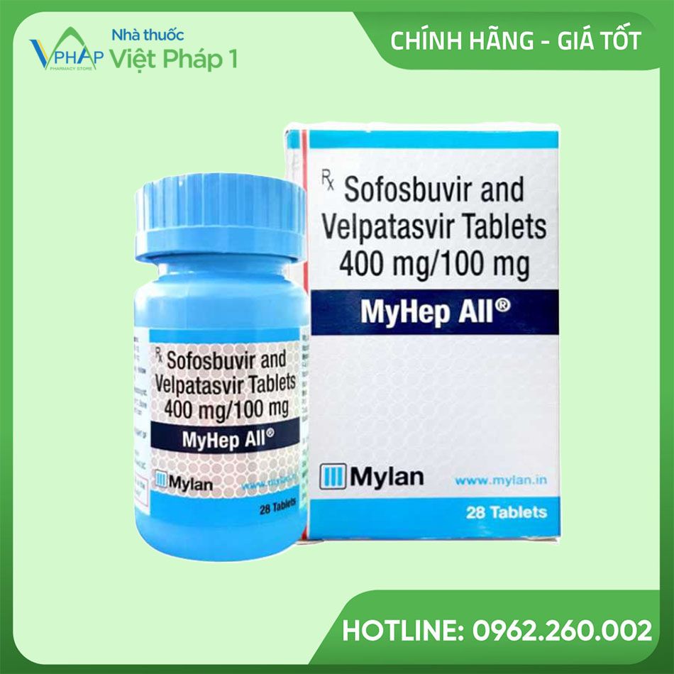 Hình ảnh hộp và lọ sản phẩm thuốc Myhep All