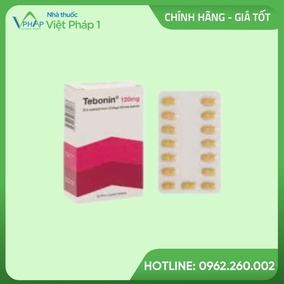 Hộp và vỉ thuốc Tebonin