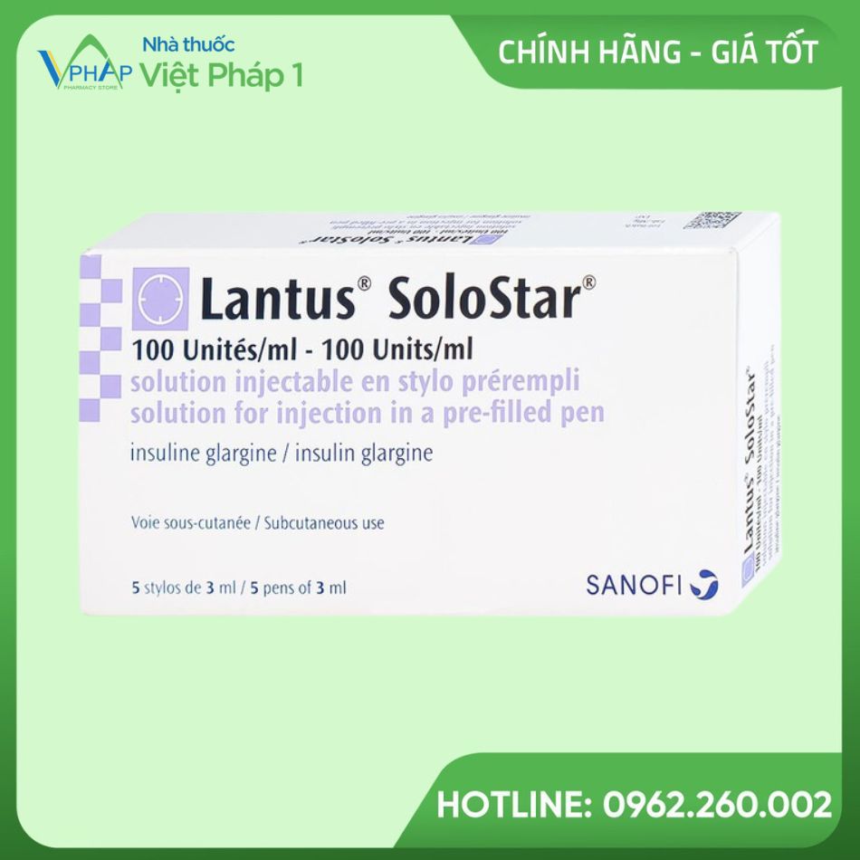 Hình ảnh hộp đựng bút tiêm Lantus Solostar