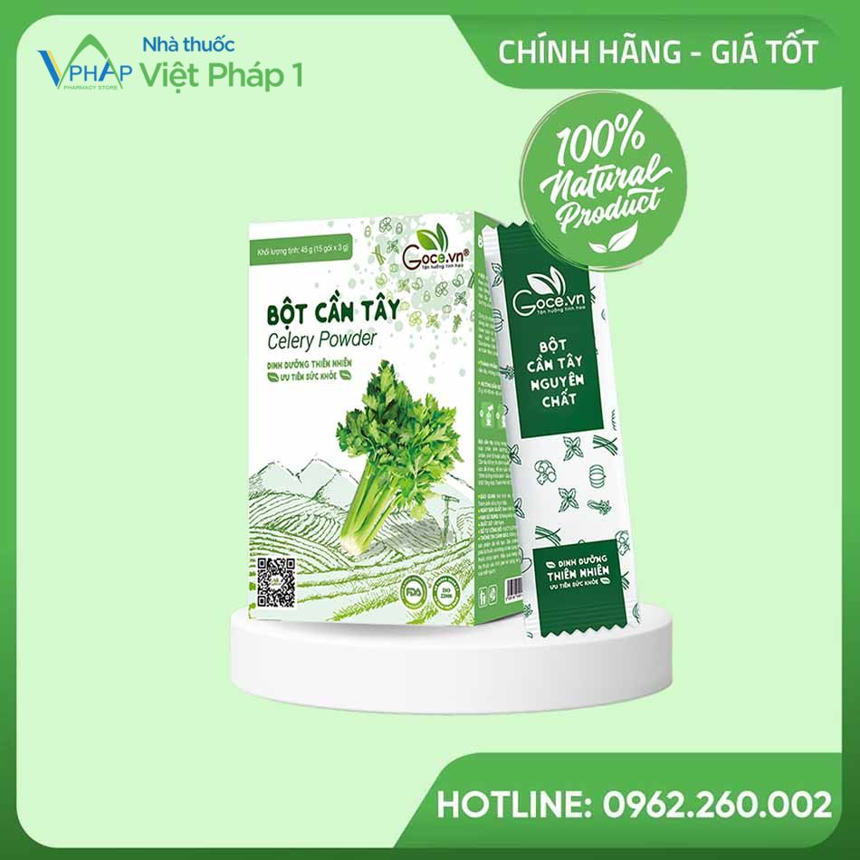 Hình ảnh hộp và gói cần tây Goce