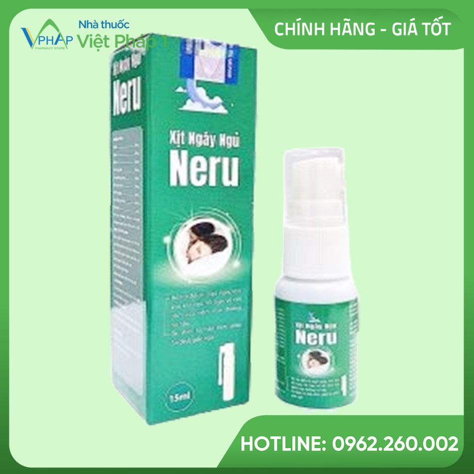 Hộp và chai xịt ngủ ngáy Neru