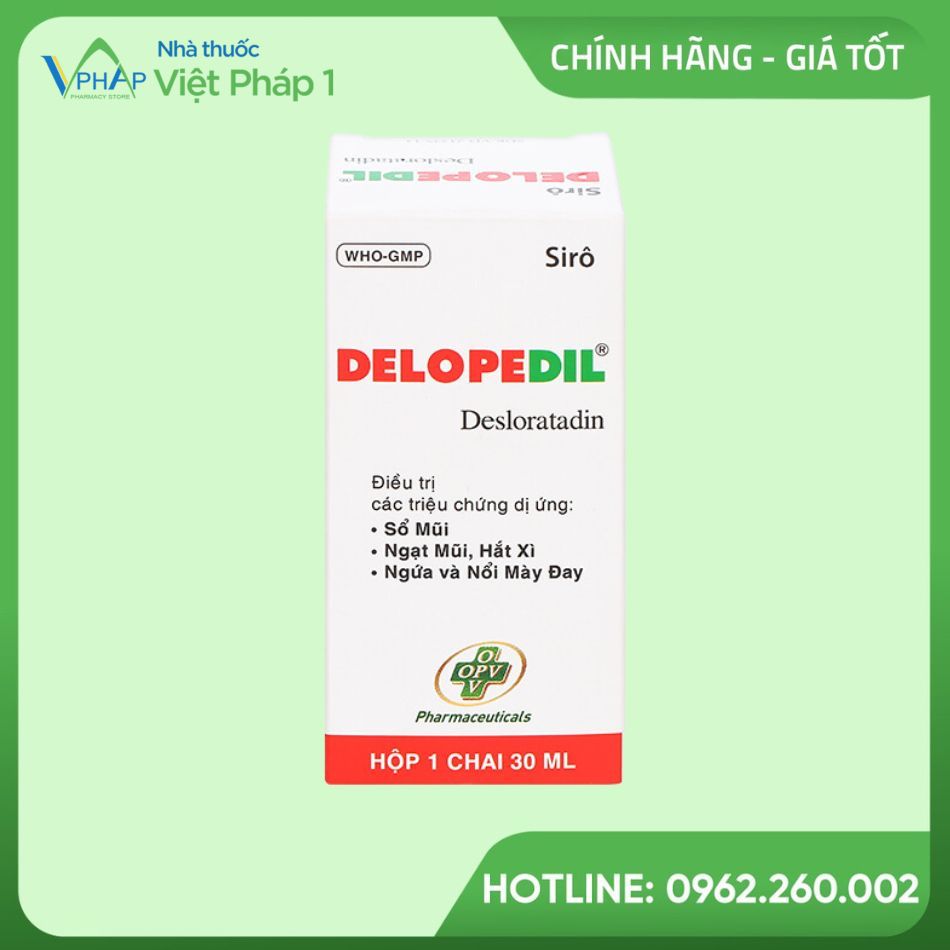 Hình ảnh hộp thuốc Delopedil