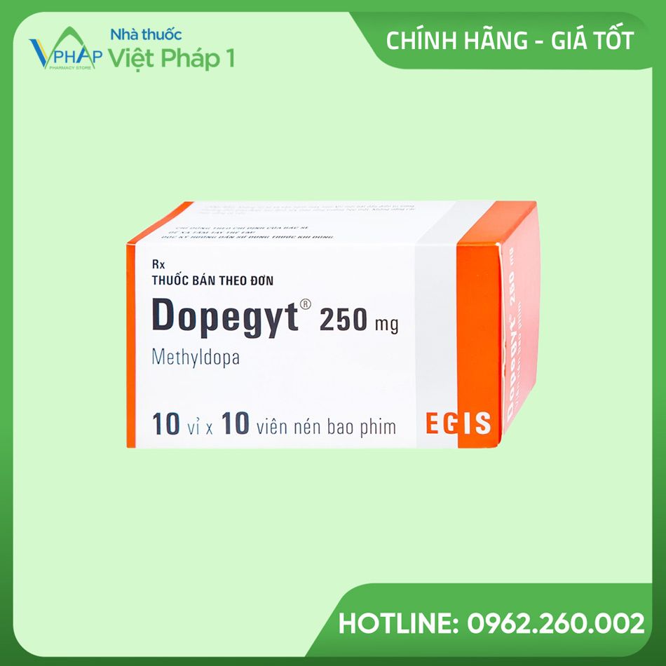 Hình ảnh của thuốc Dopegyt 250mg