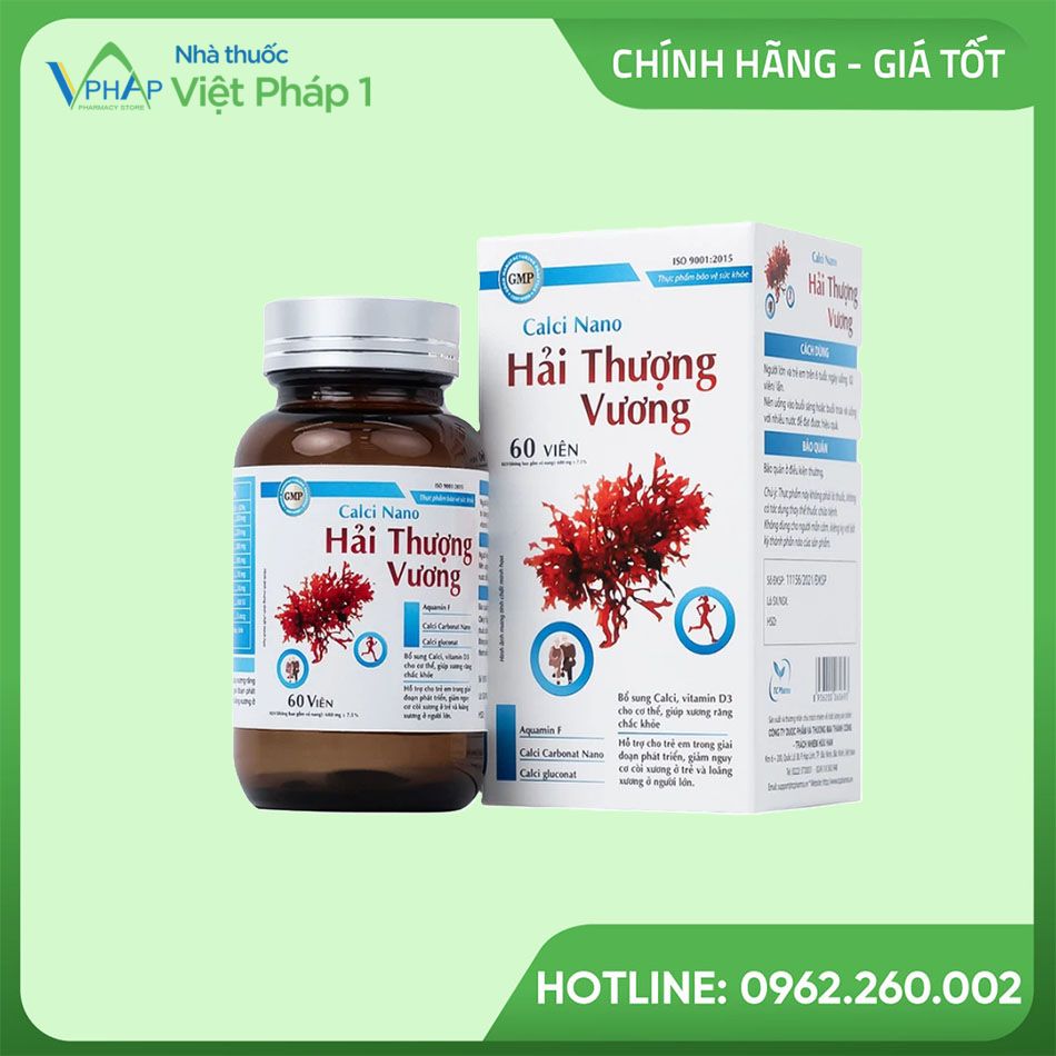 Thực phẩm bảo vệ sức khỏe Calci Nano Hải Thượng Vương