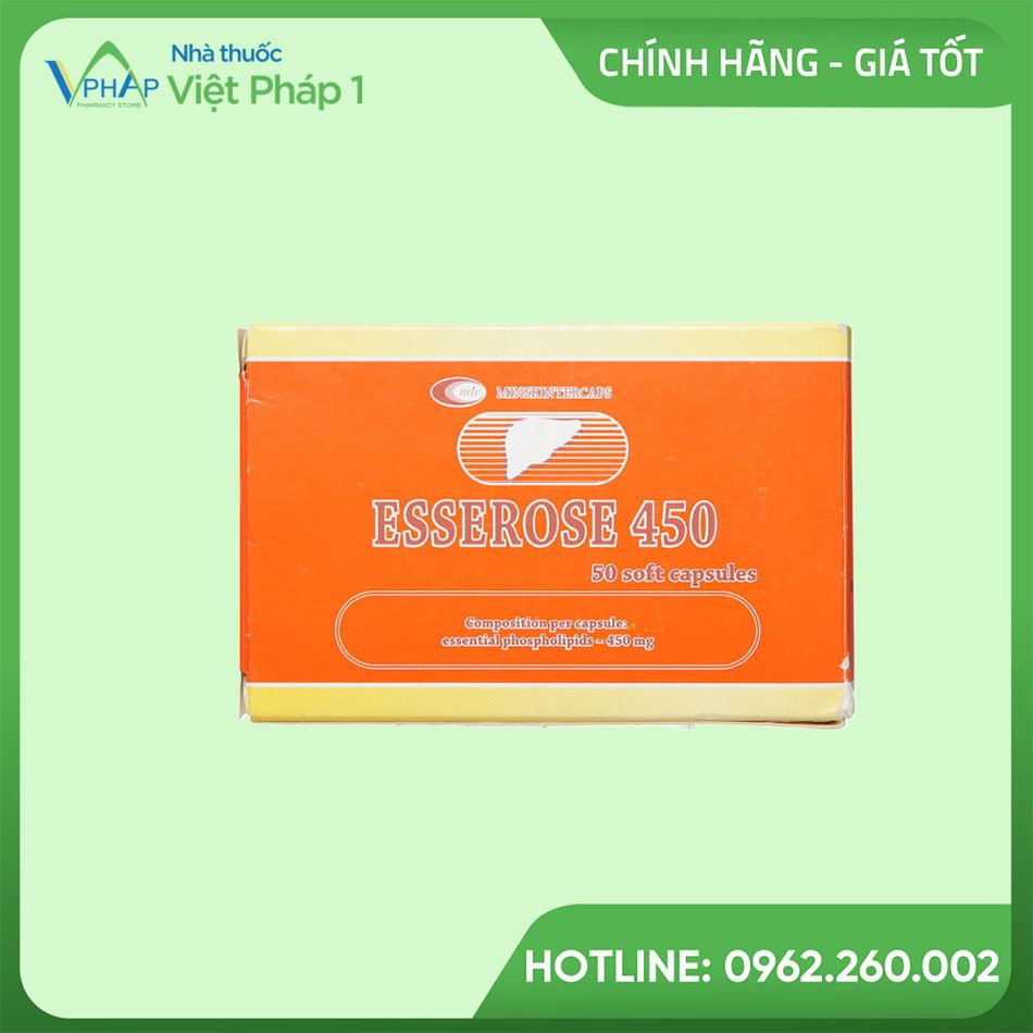 Thuốc Esserose 450 cải thiện các triệu chứng bệnh lý về gan