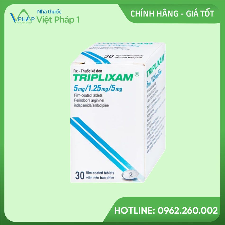 Thuốc Triplixam 5mg/1,25mg/5mg