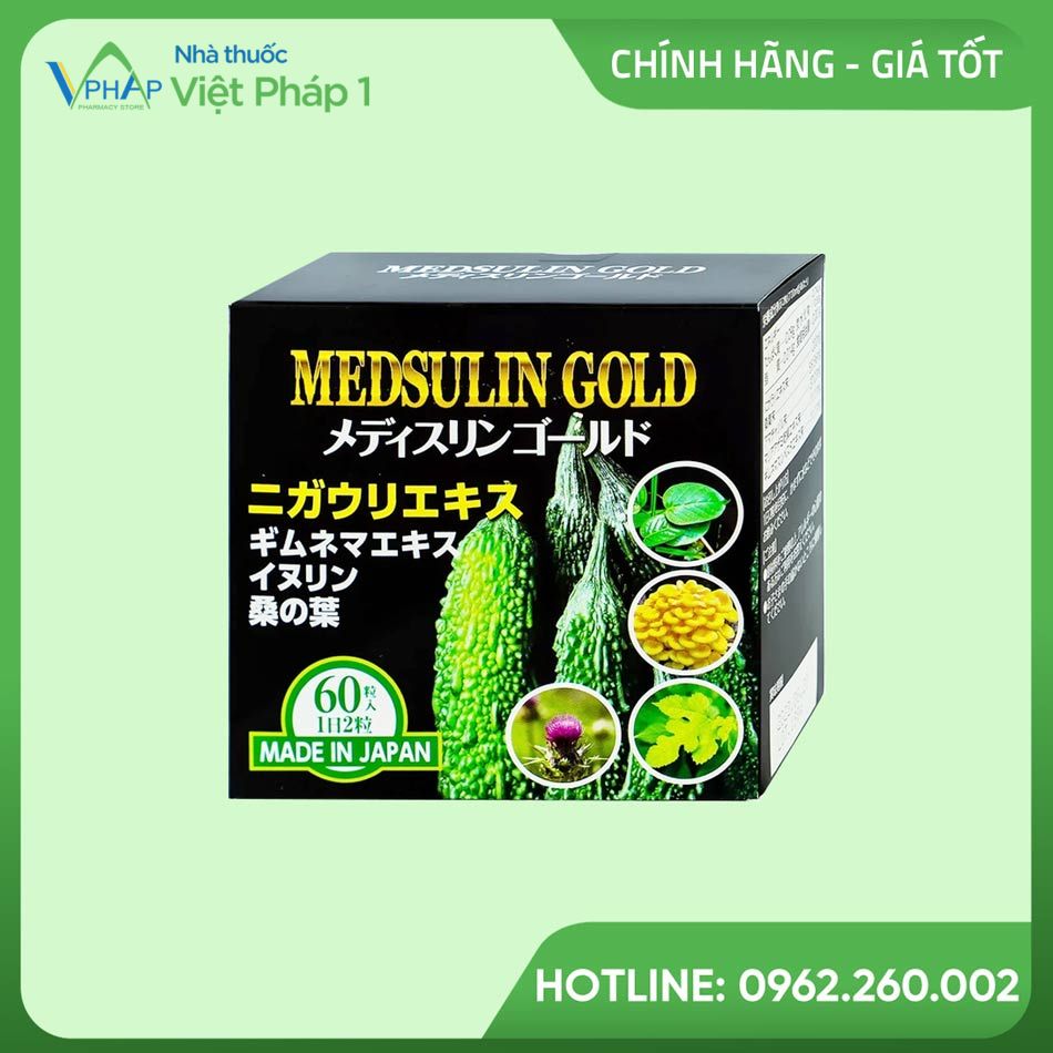 Hình ảnh hộp của sản phẩm Medsulin Gold