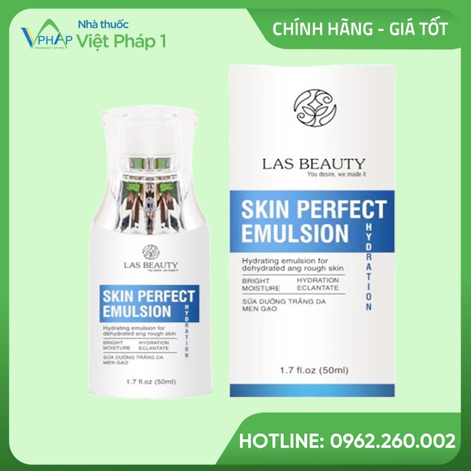 Hộp và lọ 5ml Sữa dưỡng rong nho Las Beauty