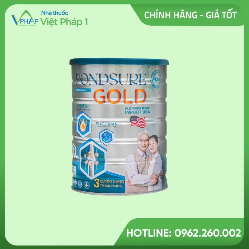 Ảnh lon sữa Pondsure Gold