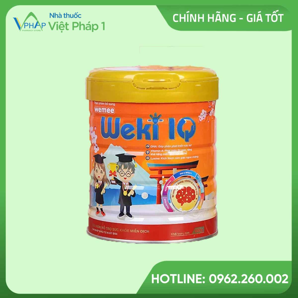 Sữa Weki IQ hỗ trợ phát triển trí não