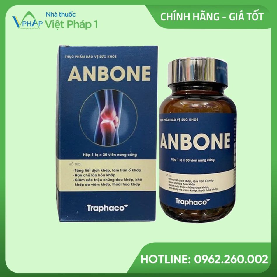 Hình ảnh hộp và lọ Anbone