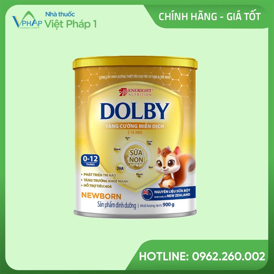 Sữa Dolby New Born giúp tăng cường hệ miễn dịch và hỗ trợ sự phát triển toàn diện của trẻ.