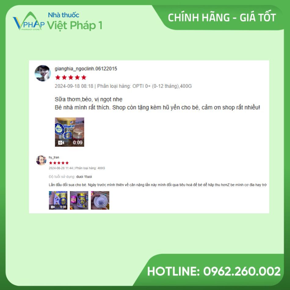 Review từ khách hàng