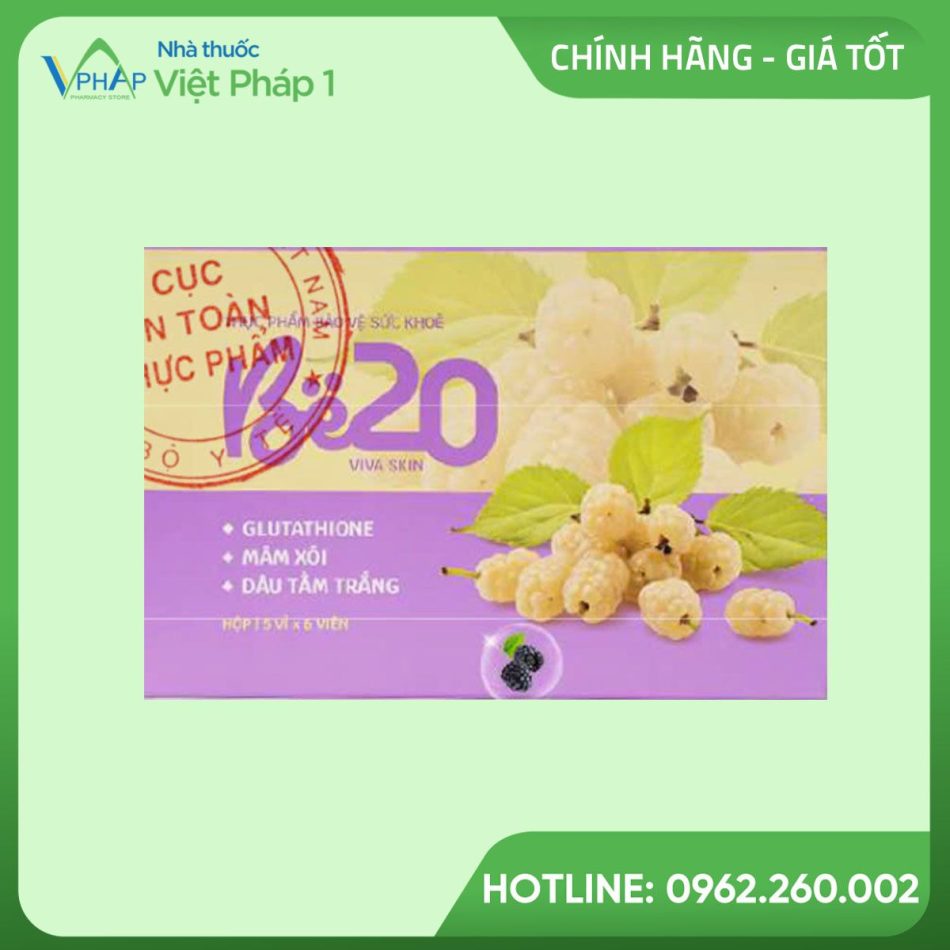 Hình ảnh hộp sản phẩm Be20 Viva Skin