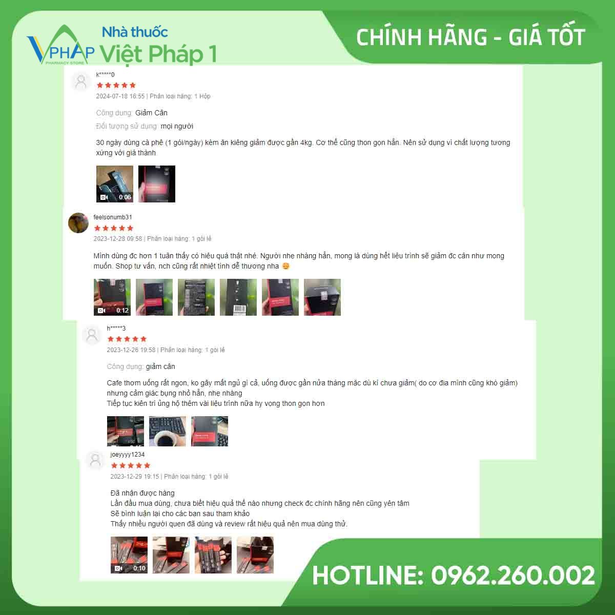 Review sản phẩm giảm cân