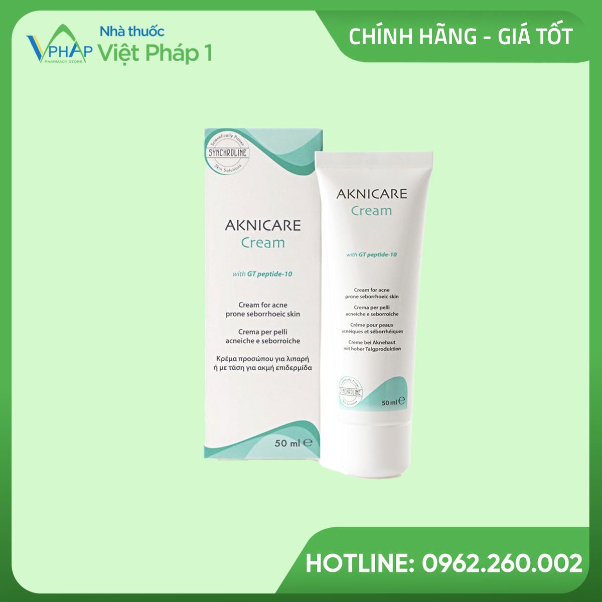 Hộp và tuýp Aknicare