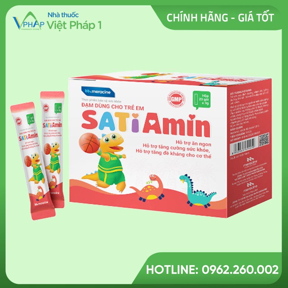 Đạm dùng cho trẻ em SatiAmin