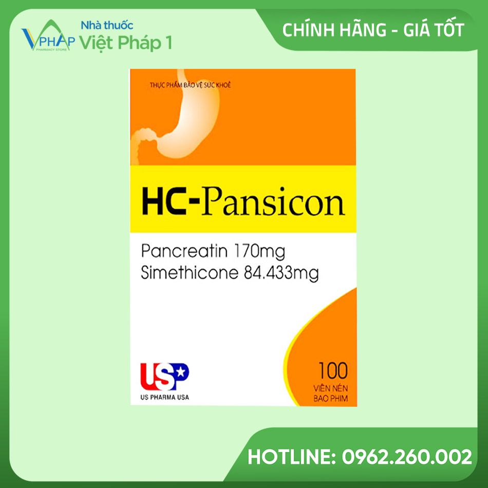 Hộp 100 viên nén HC-Pansicon