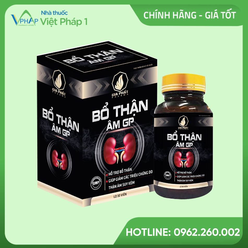 Hộp và lọ Bổ thận âm GP