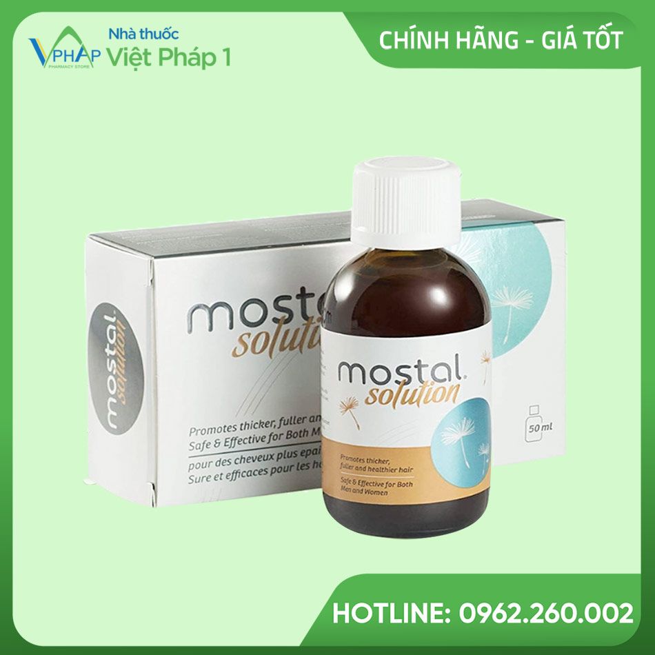 Hộp và lọ xịt Mostal Solution