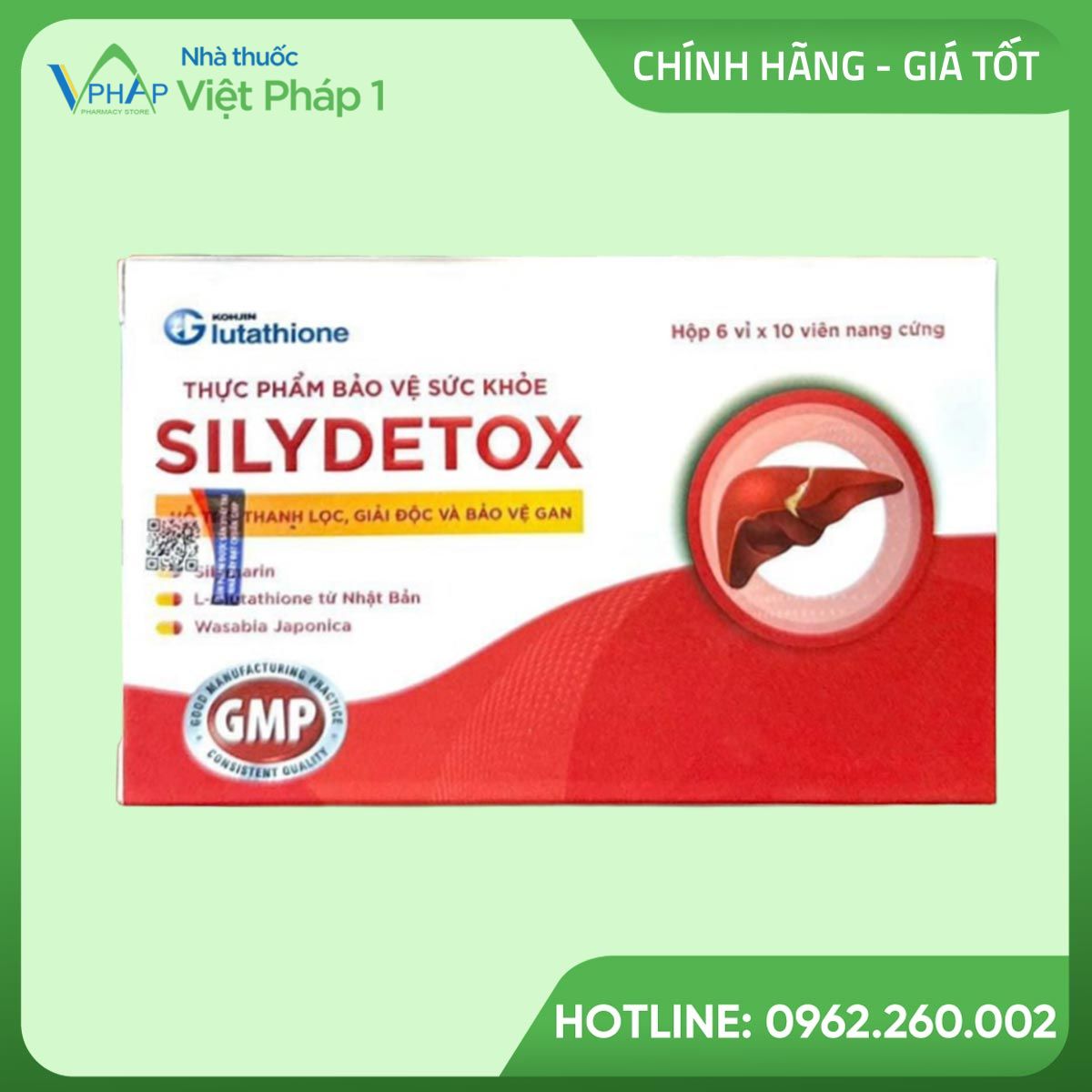 Hình ảnh: Hộp 60 viên nang cứng bổ gan Silydetox