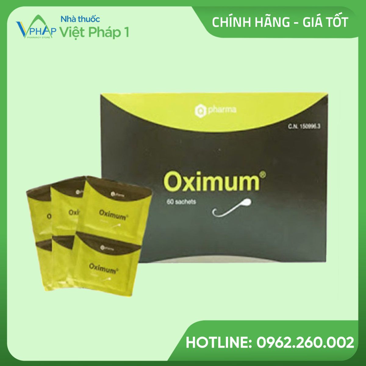 Hình ảnh: Hộp và gói bổ trùng Oximum