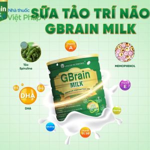 Lộ trình hiệu quả Sữa tảo trí não GBrain Milk