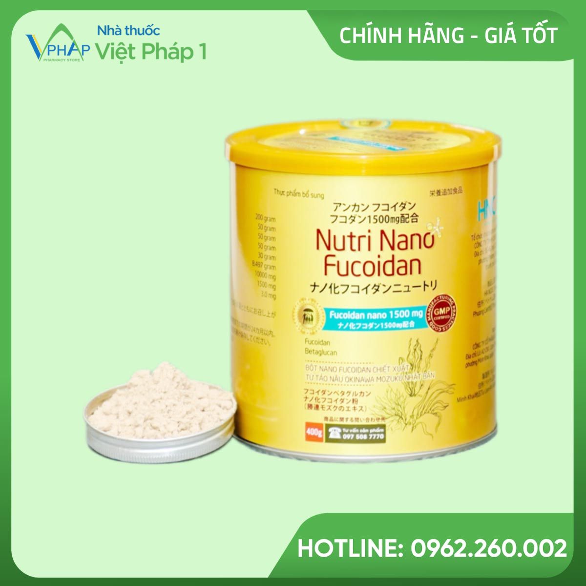 Thực dưỡng Nutri Nano Fucoidan tăng sức đề kháng