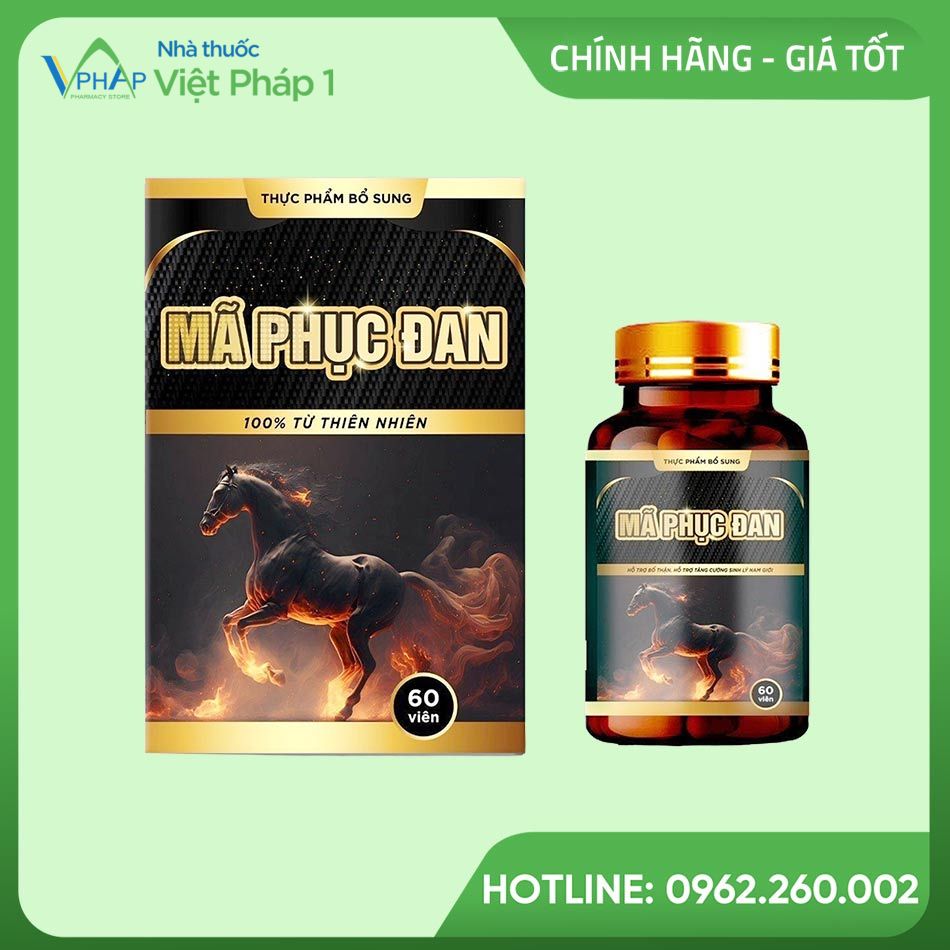 Hộp và lọ Mã Phục Đan