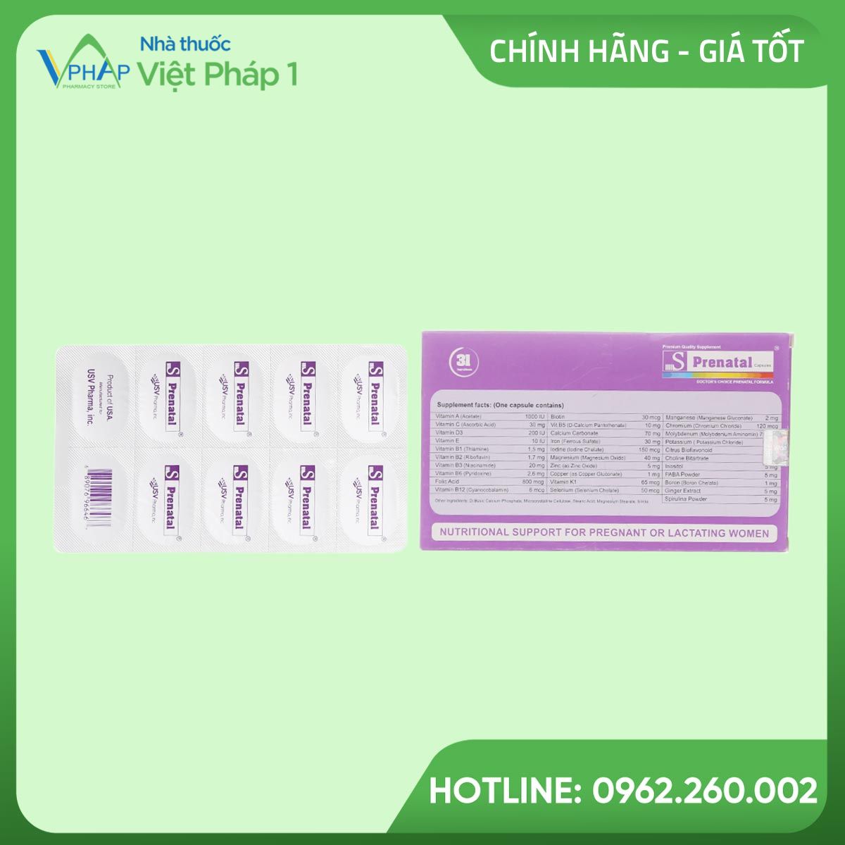 Viên bổ bầu Bio-S-Prenatal