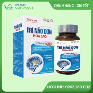 Hình ảnh: Hộp và lọ 30 viên bổ não Trí Não Đơn Hoa Sao