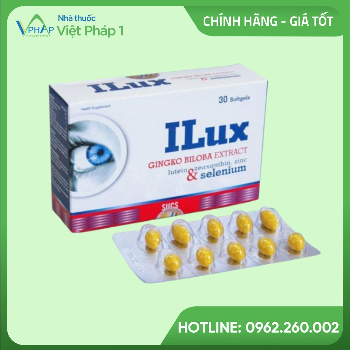 Hình ảnh hộp và vỉ sản phẩm ILux