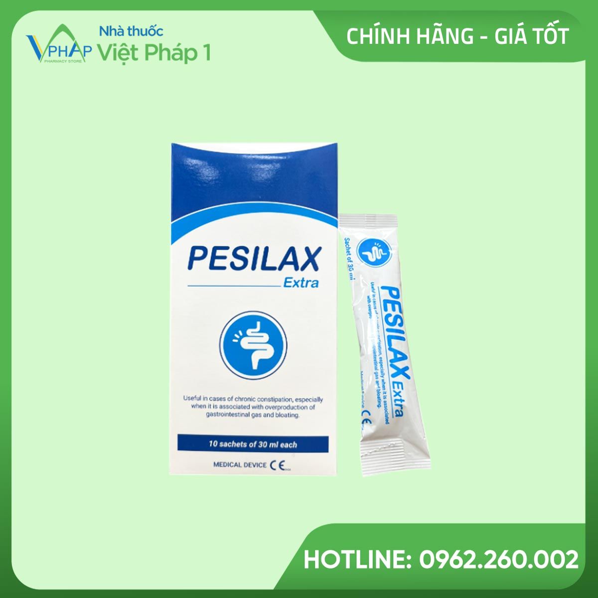 Hộp và gói Pesilax Extra