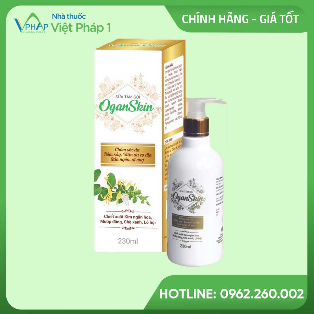 Sữa tắm gội Oganskin